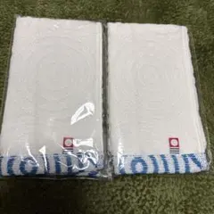 今治のホワイトフェイスタオル2枚セット