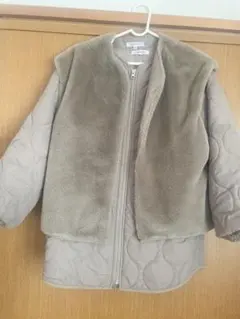 GLOBAL WORK フリースジャケット 100cm~ グレー