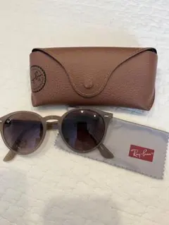 Ray Ban レイバン　RB2180F ベージュ/ブラウン　ケースクロスセット