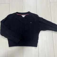 Tommy Hilfiger ネイビー ケーブルニットセーター 100cm