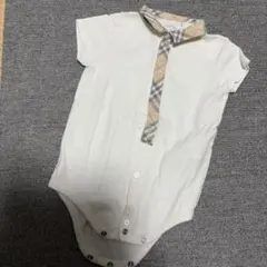 BURBERRY チェック襟ロンパース 12ヶ月用