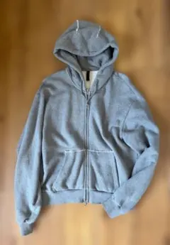 Belvet distressed pigment zip hoodie - メルカリ