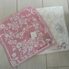 LAURA ASHLEY ハローキティ タオル、シナモンロール2枚