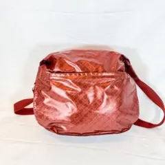 ゲラルディーニ ソフティ 大容量ショルダーバッグ レッド系