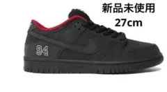 新品 Supreme × Nike SB Dunk Low Black 27cm