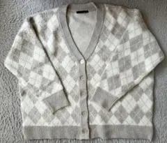 Heather アーガイル柄 カーディガン FREEサイズ