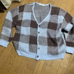 シャギーニットカーディガン ニット