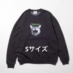 GLOSTER グロスター 猫プリント クルーネックスウェット S トレーナー