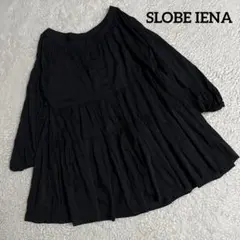 SLOBE IENA スローブイエナ　ティアード　チュニック　ブラウス　ブラックのサムネイル