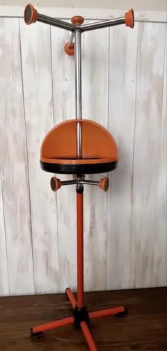 小泉産業 ポールハンガー・収納　スペースエイジ ポストモダン オレンジ