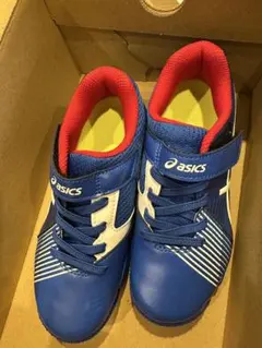 asics キッズスニーカー 19.0 cm 青/赤