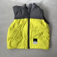 BaBe ダウンベスト 100cm イエロー・グレー