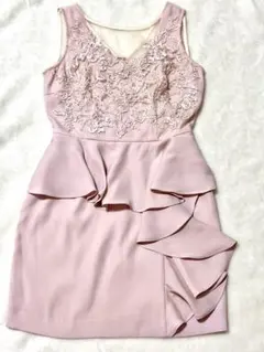 rienda リエンダ　ペプラムドレス