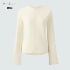 UNIQLO アイボリー 長袖トップス