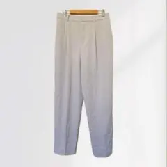 UNIQLO ドレープテーパードアンクルパンツ　ライトグレー　L