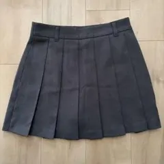GU プリーツスカート Sサイズ ダークグレー