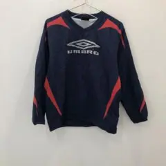 J540 UMBRO ネイビー 長袖ピステ ジュニア 150