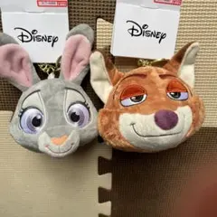 ディズニー　ズートピア2 ニック＆ジュディ　ぬいぐるみキーチャームセット