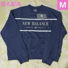 【新品】NEW BALANCE トレーナー　Mサイズ　オーバーサイズ　ネイビーのサムネイル
