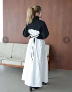 Ungrid 美品 バックリボンセットワンピース