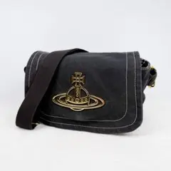 【美品】ヴィヴィアンウエストウッド エッジウェア ショルダーバッグ オーブ 黒