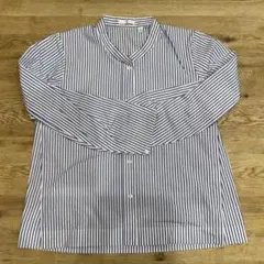 バンドカラーシャツ　UNIQLO＋J ストライプ　xs