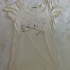 ゥ゙ィンテ—ジ　ピ—ナッツスヌーピー半袖クル—ネックプリントTシャツのサムネイル