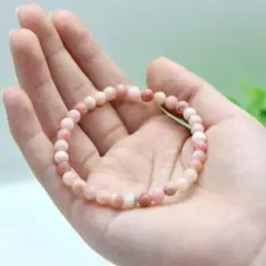 【癒しの守護石】ピンクオパール｜愛と調和のヒーリングストーン【ブレスレット】