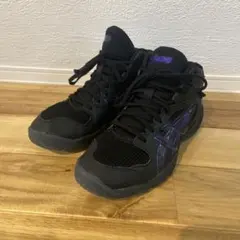 美品 アシックス ダンクショット スニーカー ブラック 23.0 Y0984