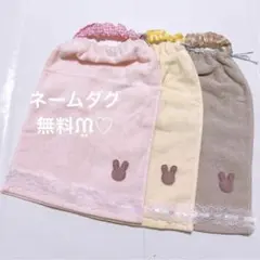 おりこうエプロン うさぎ レース 3枚 女の子 エプロン スタイ タオル9