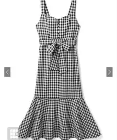 GRL リボンベルト付きギンガムチェック柄マーメイドジャンパースカート