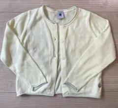 子供服　女の子　104cm カーディガン　黄色　petit bateau