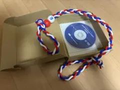 ラクダ　トレーニングチューブ 赤・白・青 編み込みデザイン