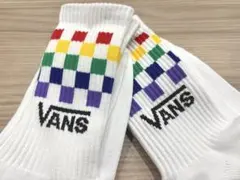 VANS　カラフルチェックソックス　靴下　2足セット