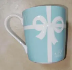 マ*マ様 Tiffany & Co. 水色リボンマグカップ