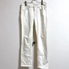 ユニクロ　UNIQLO レディースデニム　オフホワイト　サイズ25