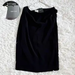 未使用タグ付き✨ヨーコチャン ドレープデザイン チュニックブラウス ブラック
