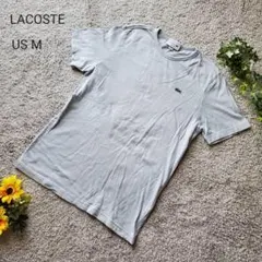 ラコステ スリムフィットTシャツ US M アイスブルー ワニロゴ 綿 日本製のサムネイル