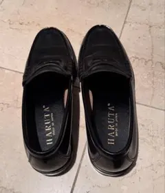 ハルタ メンズ ローファー 黒【本革 日本製】 卒業・入学・就活・冠婚葬祭