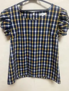 チェック半袖シャツ