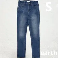 美品　earth S スキニーデニム ブルー デニム　スキニー　ジーンズ　青　春