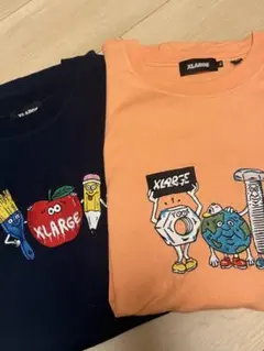 タ*ン様 XLARGE キャラクター刺繍 Tシャツ 2枚セット