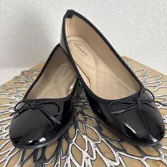 フラットシューズ バレエシューズ ブラック