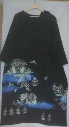 留め袖ワンピース　正絹　120/3L