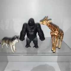 アニア　オオカミ　ゴリラ　キリン　動物フィギュア　まとめ売り
