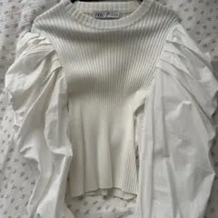ZARA 袖ボリュームトップス