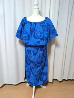 ハワイアン　オフショルダーワンピースC