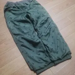 （注意/ゴム替え必要）恐竜柄オリーブグリーン長ズボン