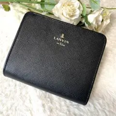 LANVIN en Bleu リュクサンブール　財布　二つ折り財布　黒