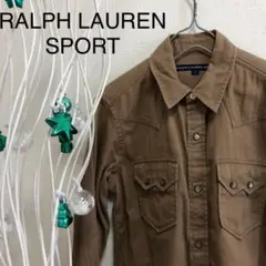 ラルフローレンスポーツ　シャツ　ブラウン　Mサイズ